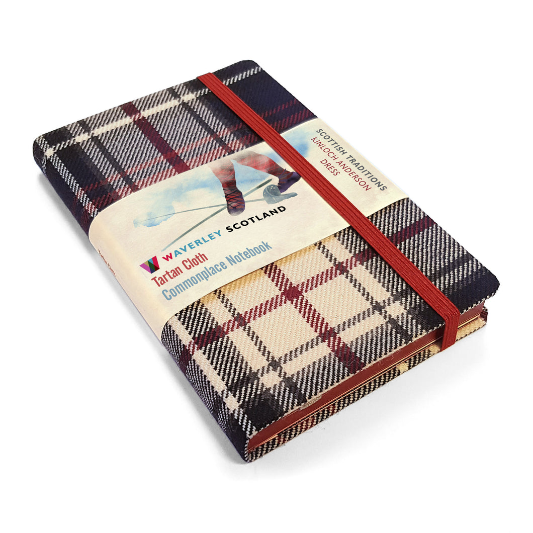 DRESS Tartan, Waverley Scotland, Taschen Notizbuch 14 x 9 cm